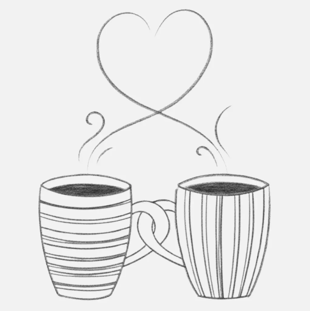 Tazas entrelazadas