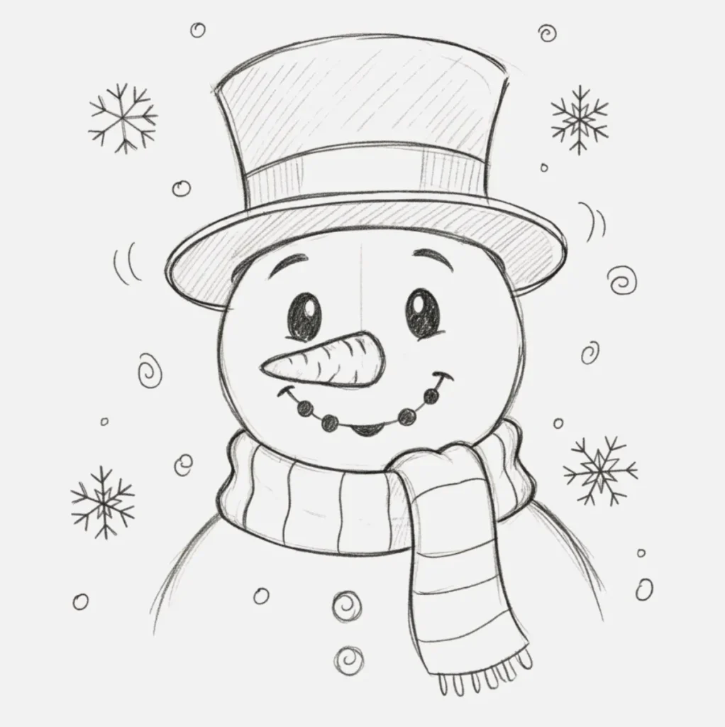 Carita Feliz del Muñeco de Nieve