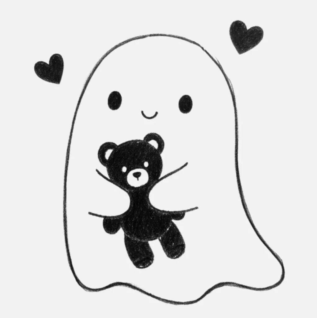 Fantasma con peluche