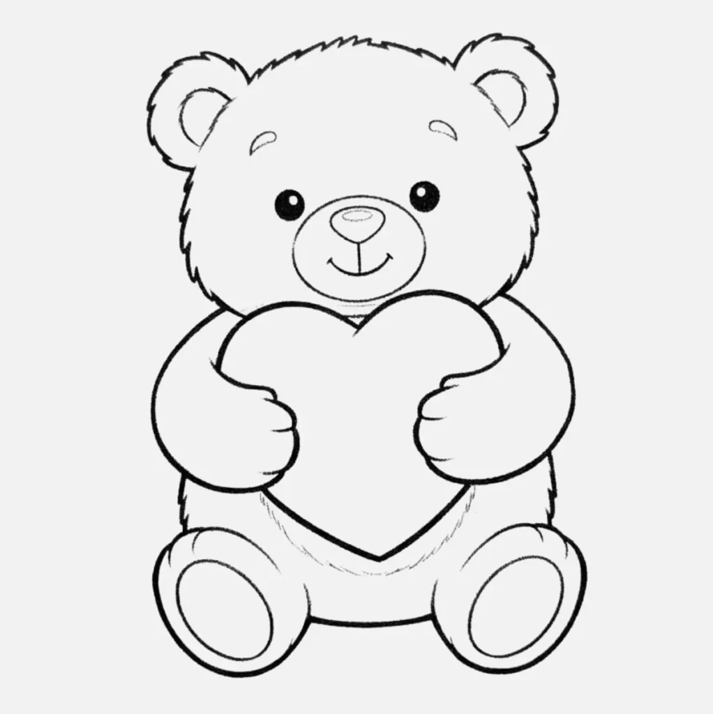 Osito Abrazando un Corazón
