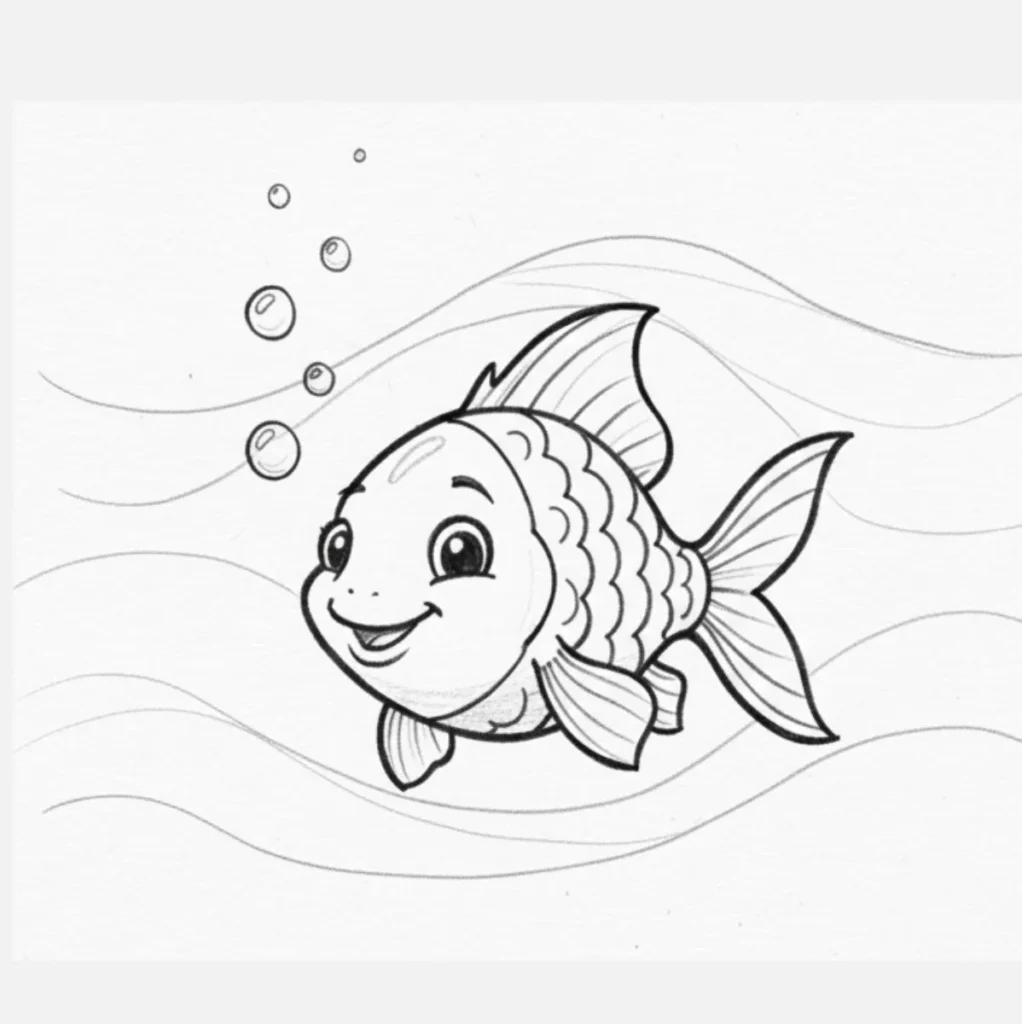 Pececito Nadando en Agua Cristalina