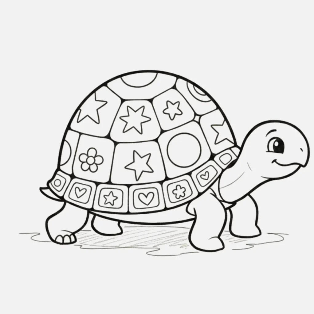 Tortuga Pequeña Caminando Despacio