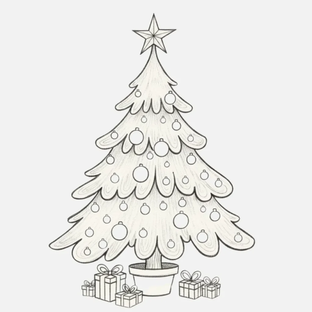 Árbol de Navidad con Bolitas de Colores