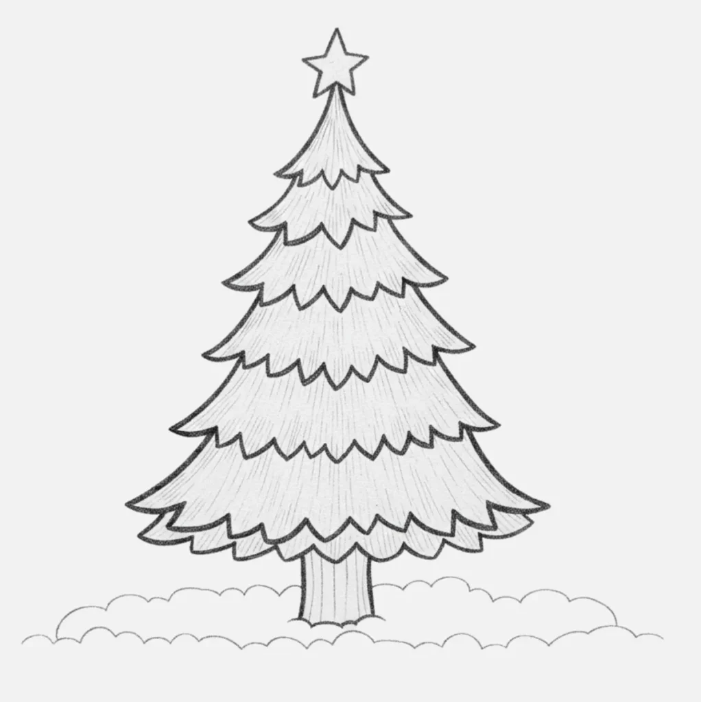 Árbol de Navidad con Copos de Nieve