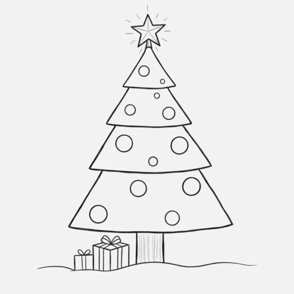 Árbol de Navidad con Luces Brillantes