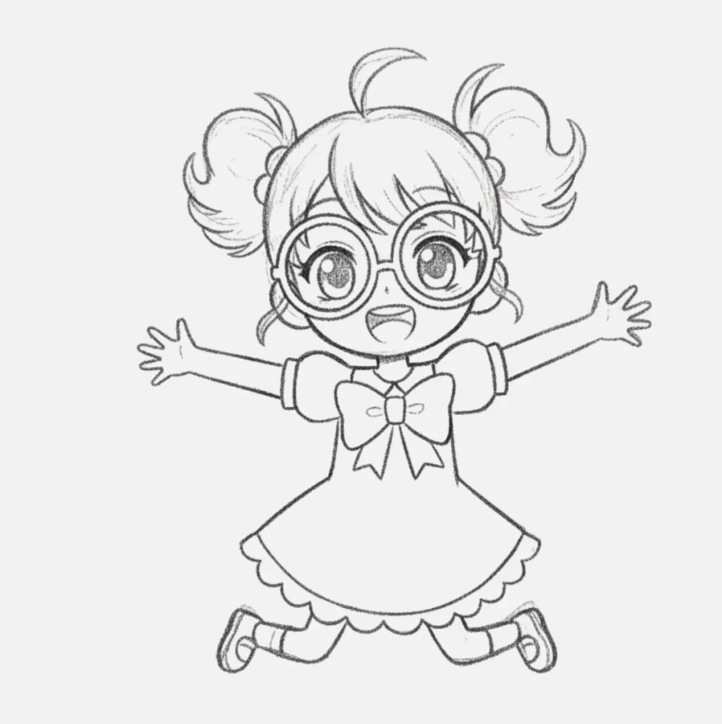 Chica Anime con Gafas