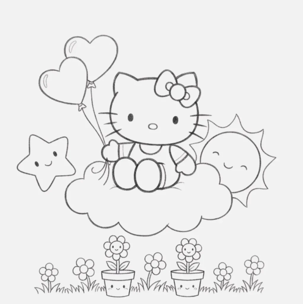 Dibujos Bonitos de Hello Kitty