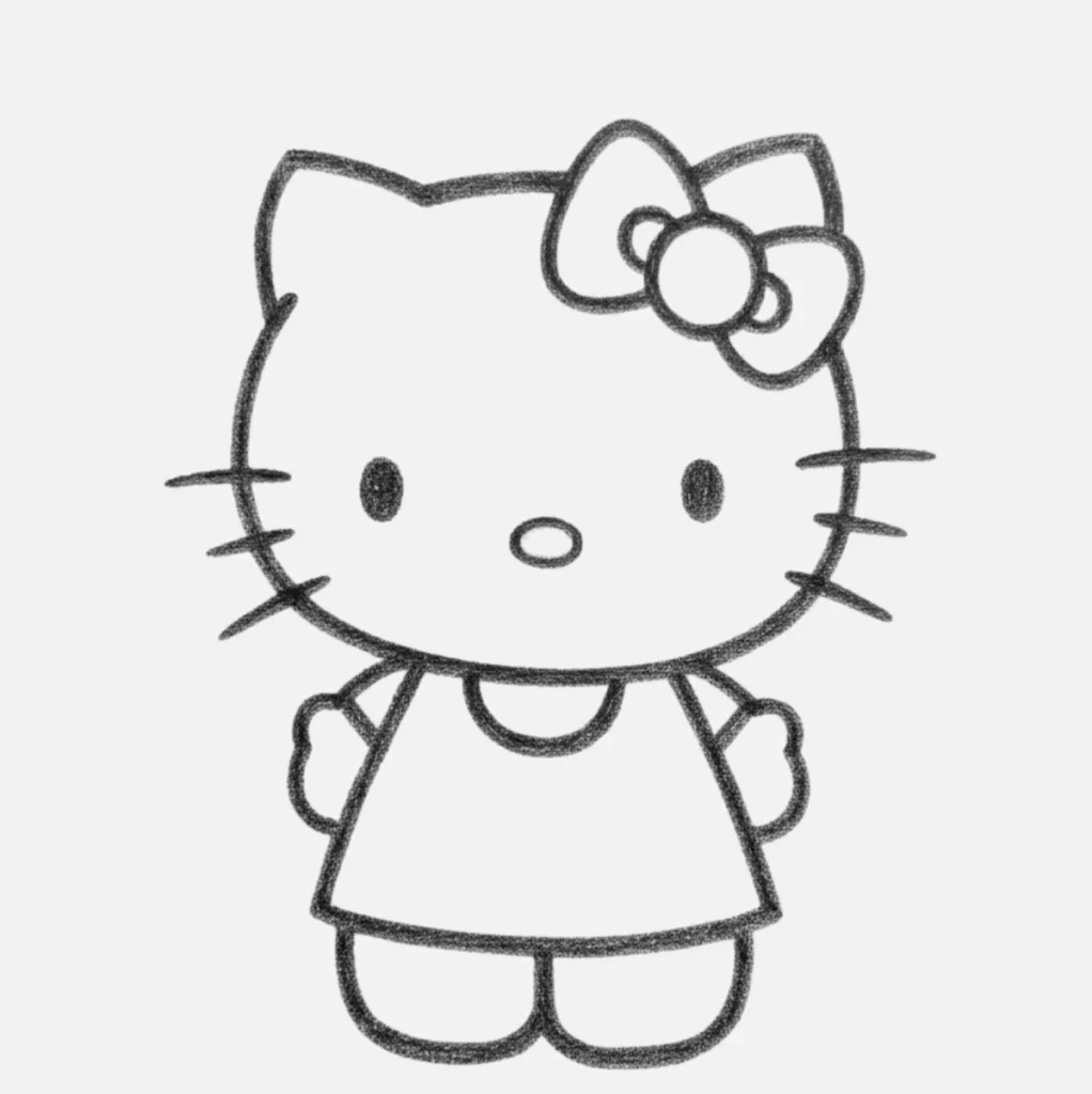 Dibujos Kawaii de Hello Kitty
