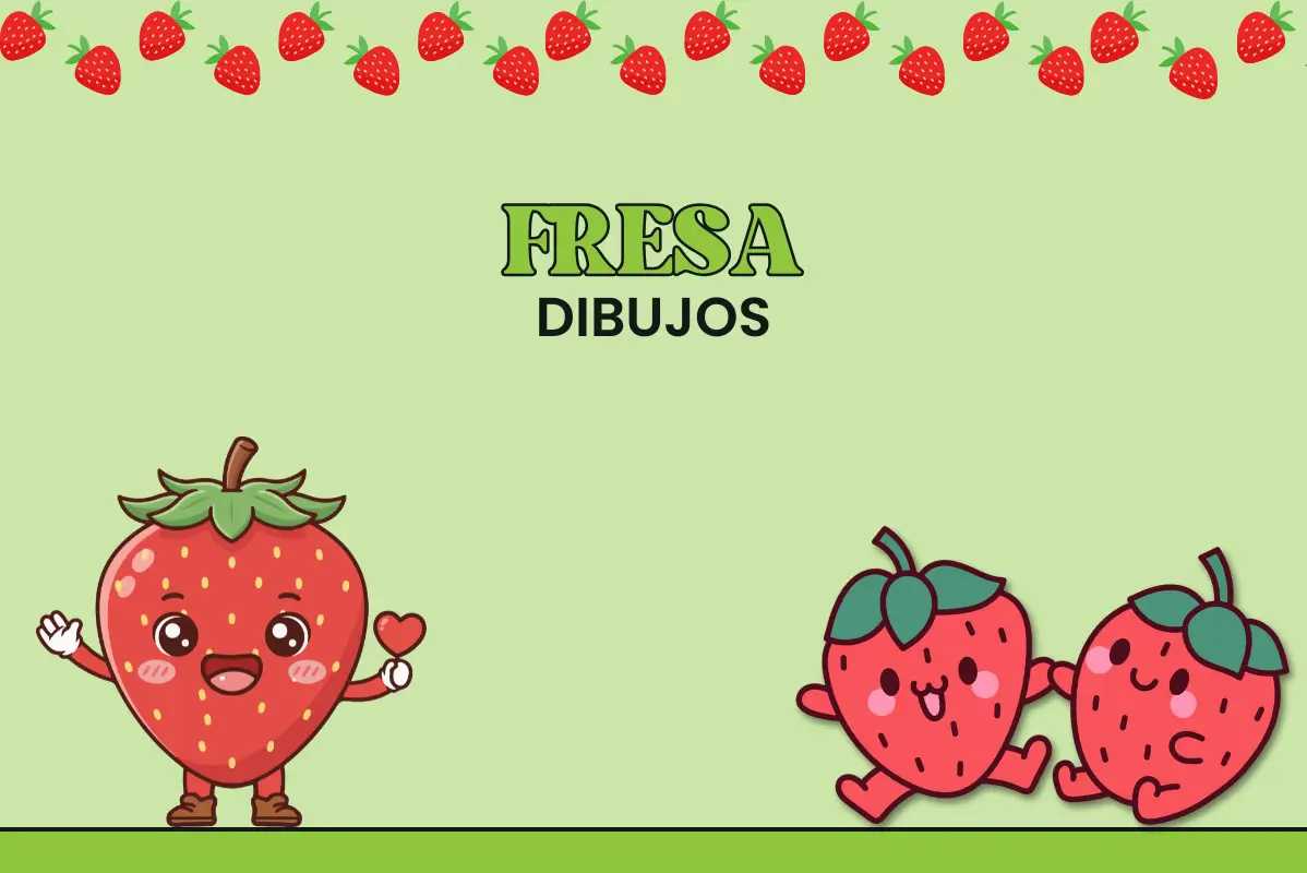 Fresa Dibujo Facil para Niños