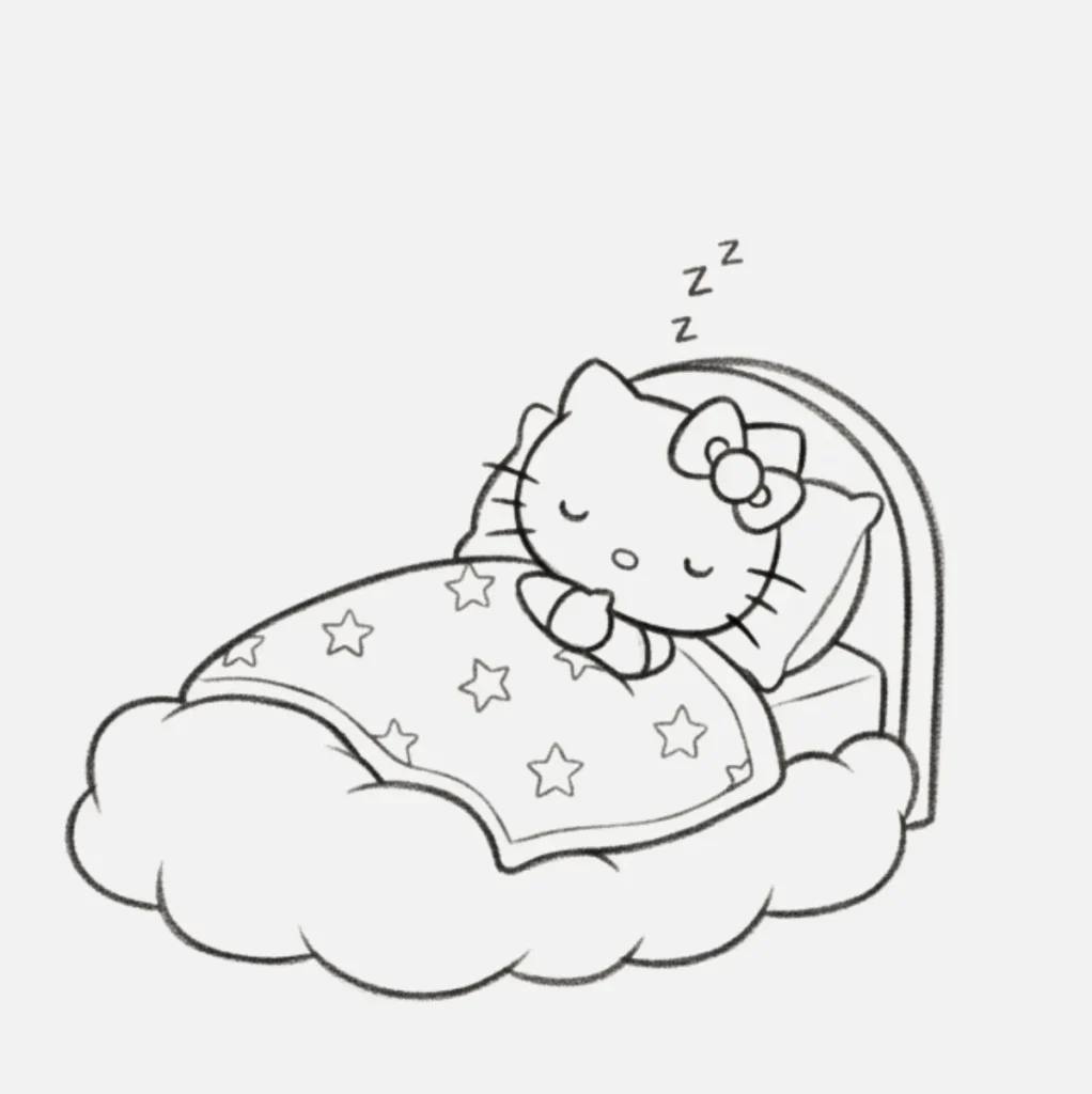 Hello Kitty Dormilona