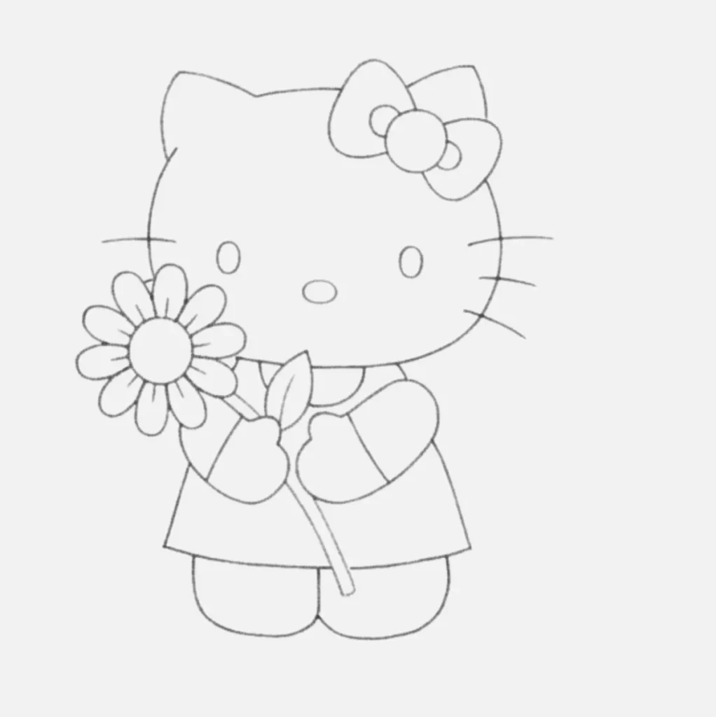 Hello Kitty con Flor