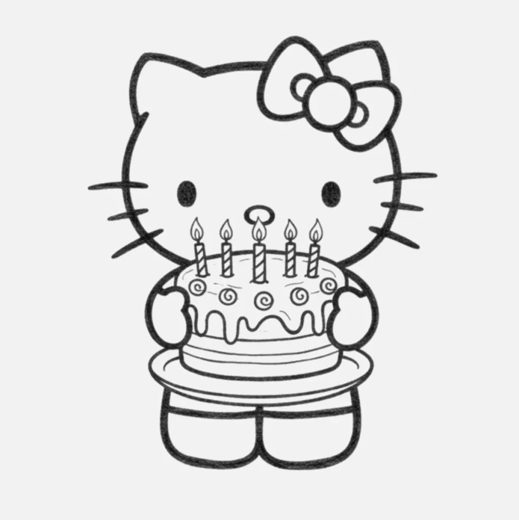 Hello Kitty con Pastel