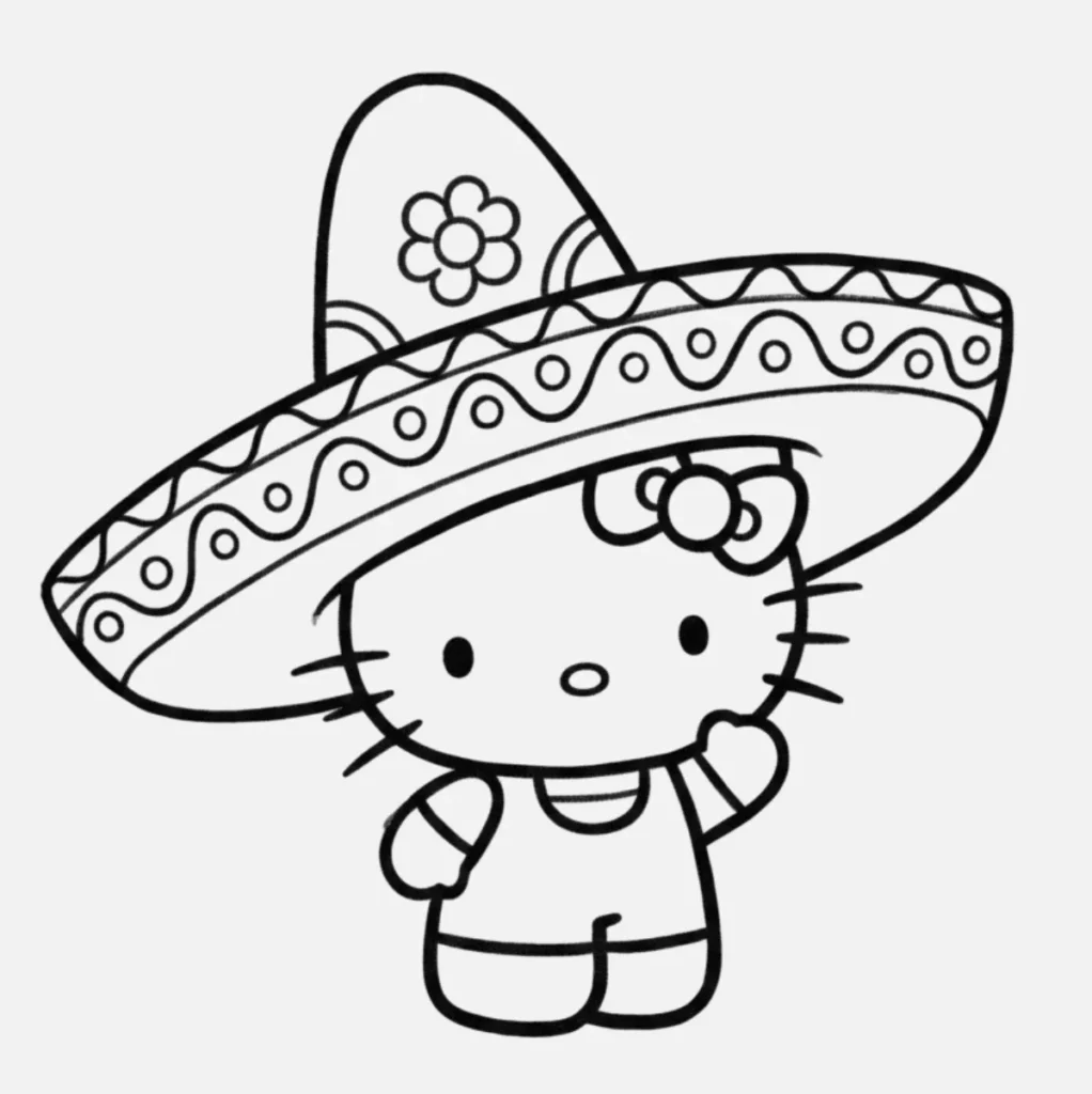 Hello Kitty con Sombrero