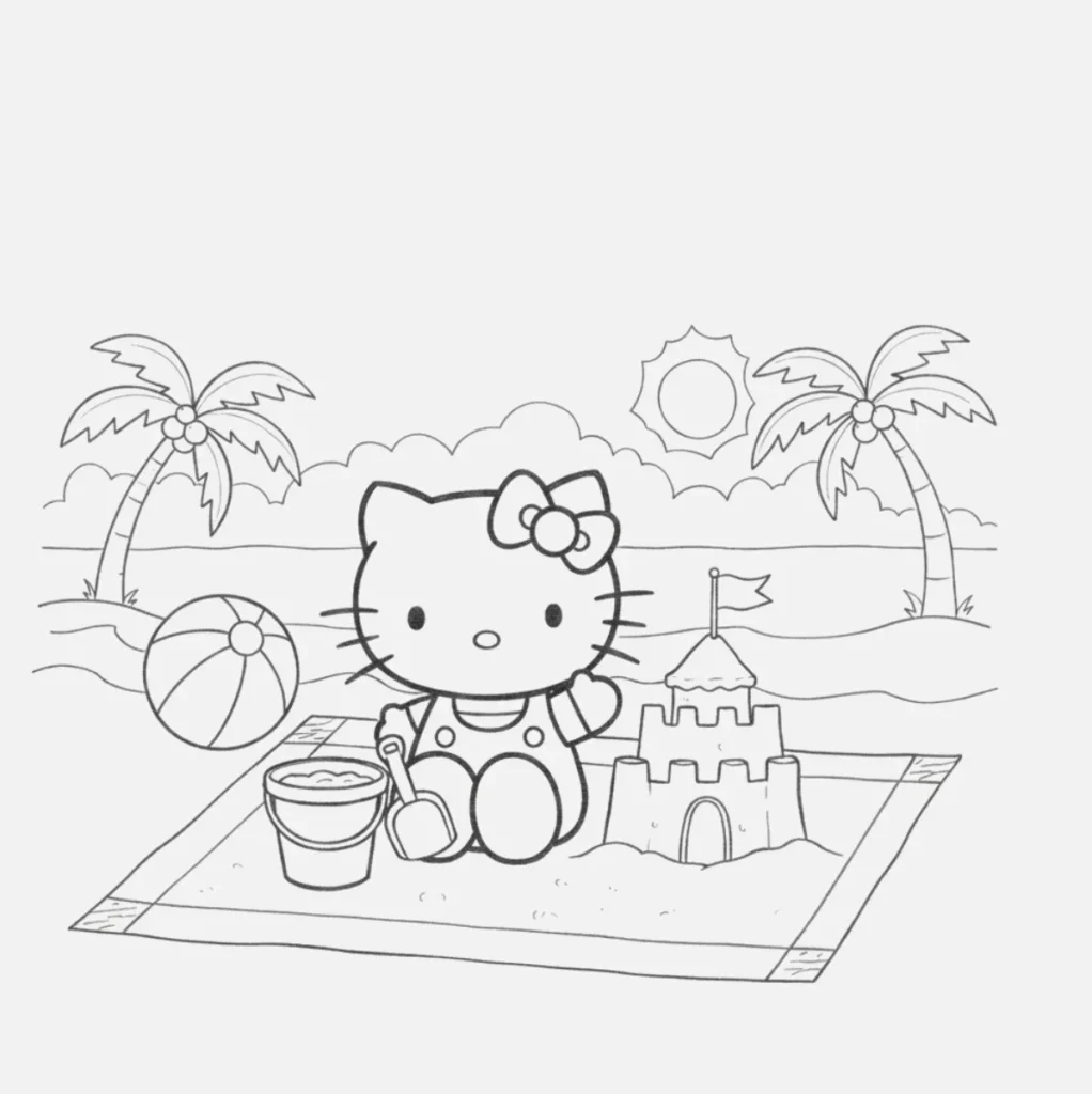 Hello Kitty en la Playa
