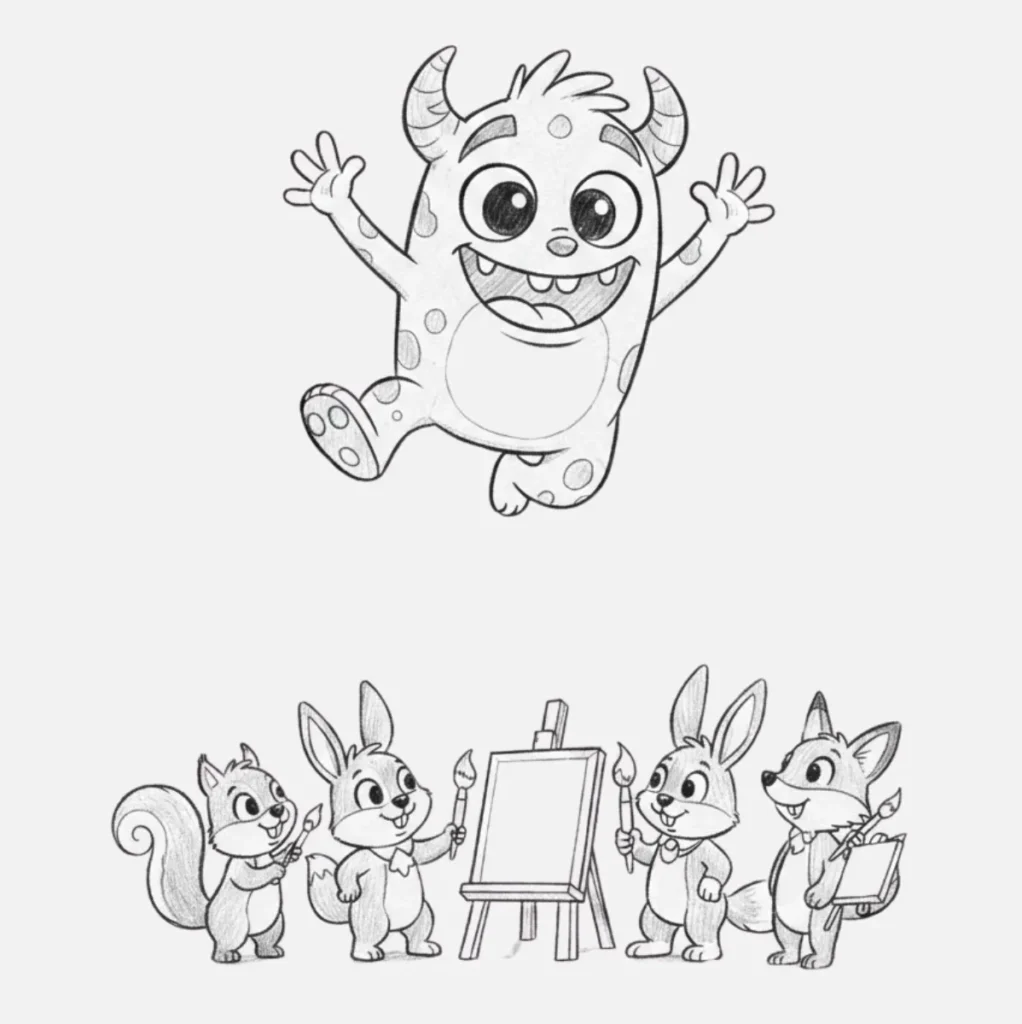 Mono Dibujo Fácil: Ideas Divertidas para Dibujar Monos 🐒 22 Mono dibujo animado