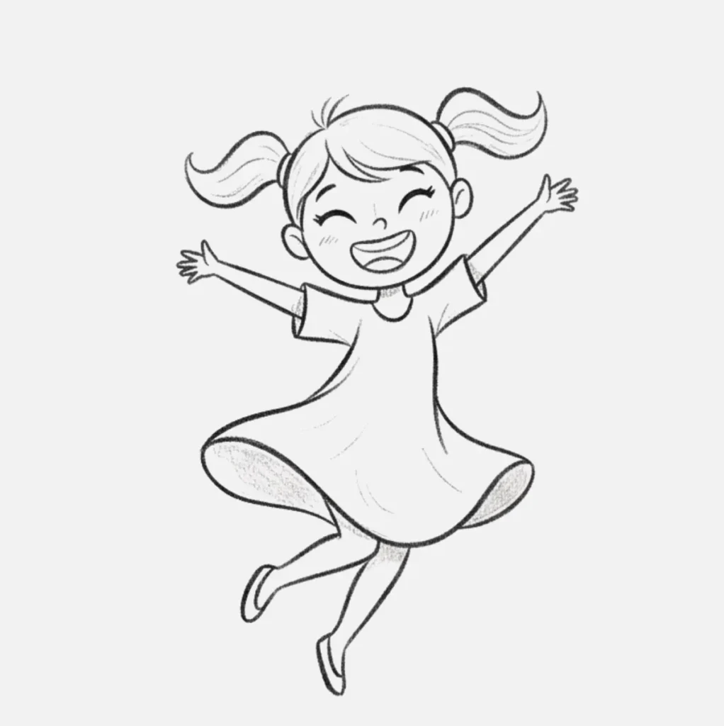 Niña Animada Bailando