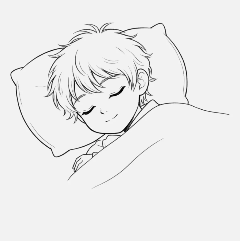Niño Anime Durmiendo