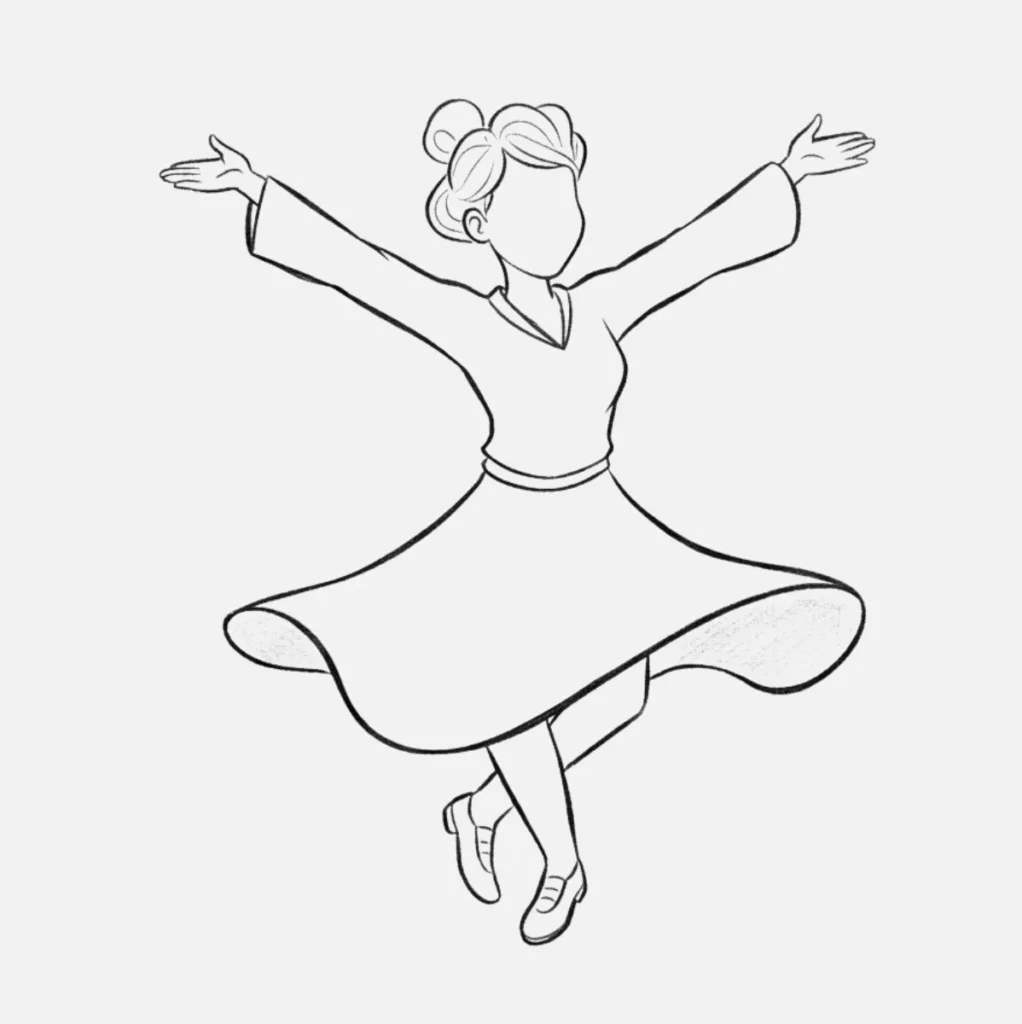 Dibujos de Personas Fáciles: Ideas Simples y Divertidas 11 Persona Bailando