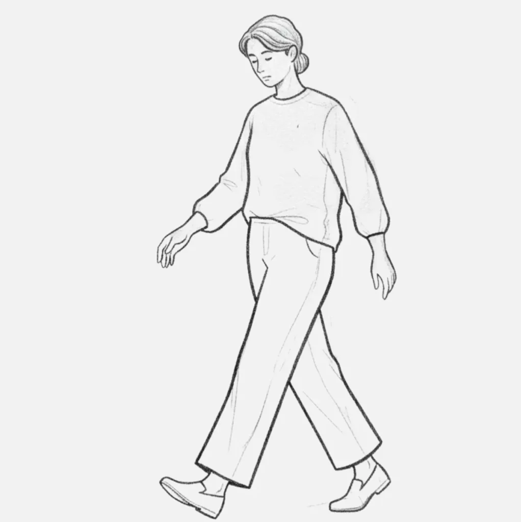 Dibujos de Personas Fáciles: Ideas Simples y Divertidas 4 Persona Caminando