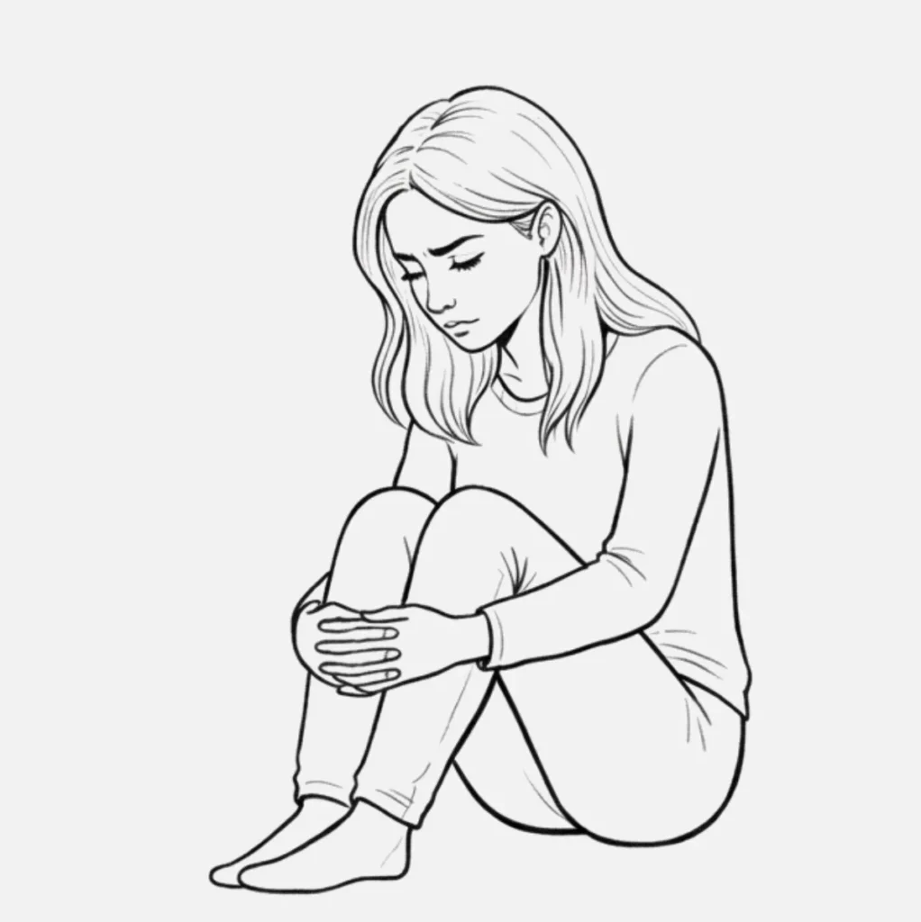 Dibujos de Personas Fáciles: Ideas Simples y Divertidas 5 Persona Pensativa