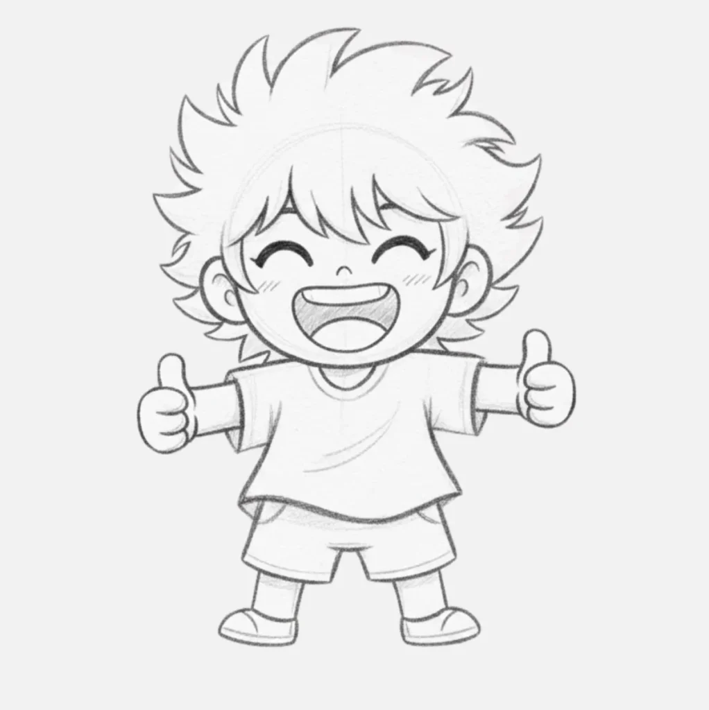 Personaje Anime Feliz