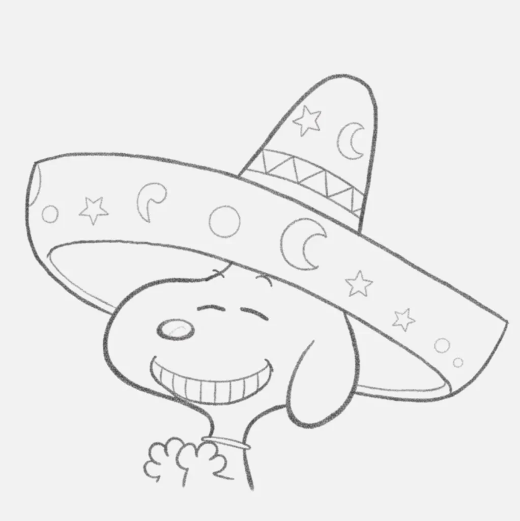 Snoopy con Sombrero Divertido