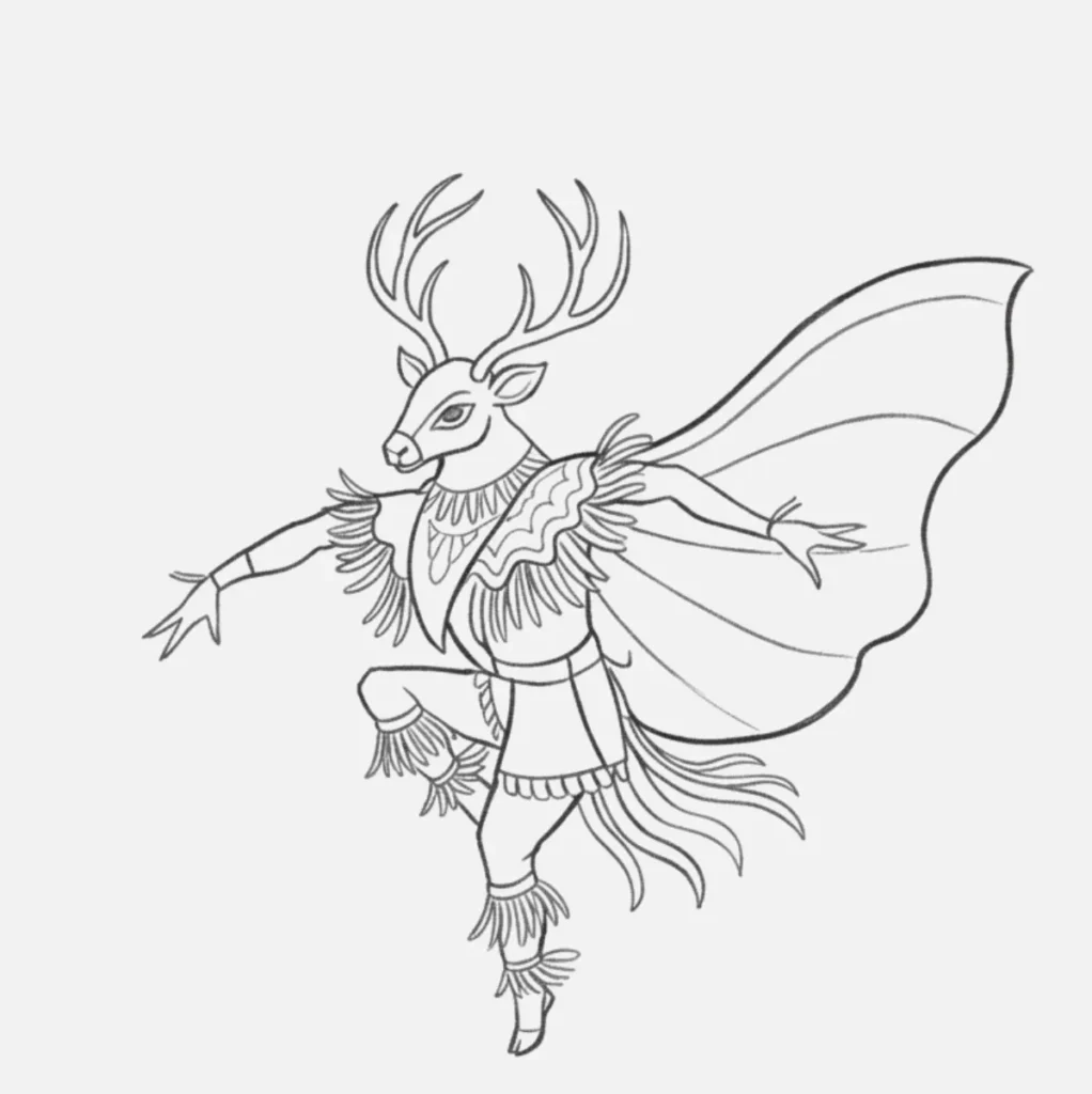 Ideas de Venado Dibujo Fácil y Bonito 21 Danza del Venado Dibujo