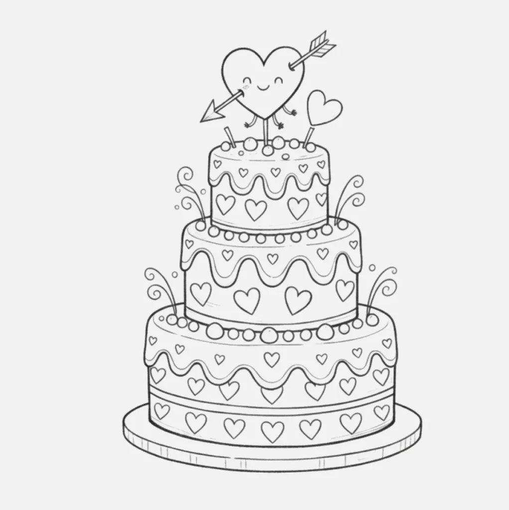 Pastel de San Valentín