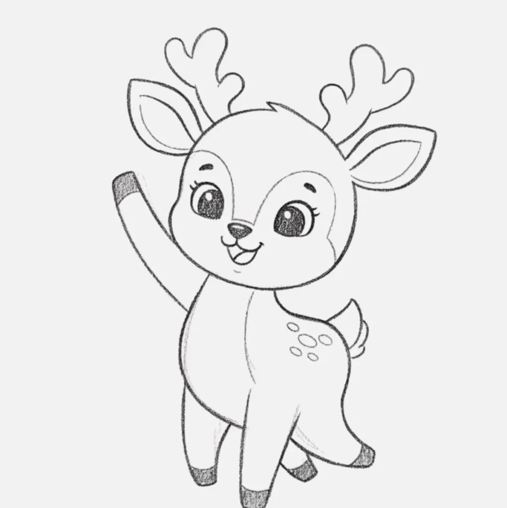 Ideas de Venado Dibujo Fácil y Bonito 5 Venado Dibujos Animados