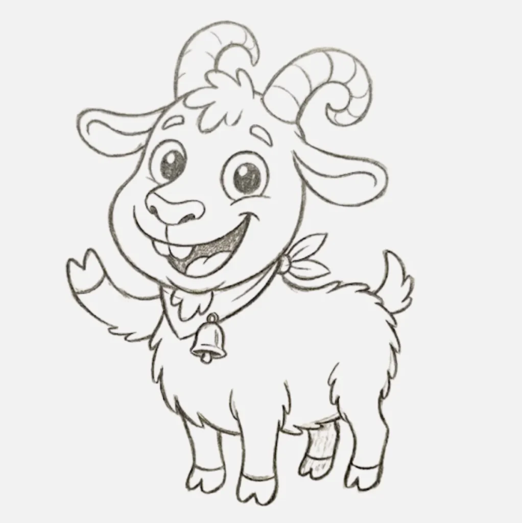 Cabra dibujos animados
