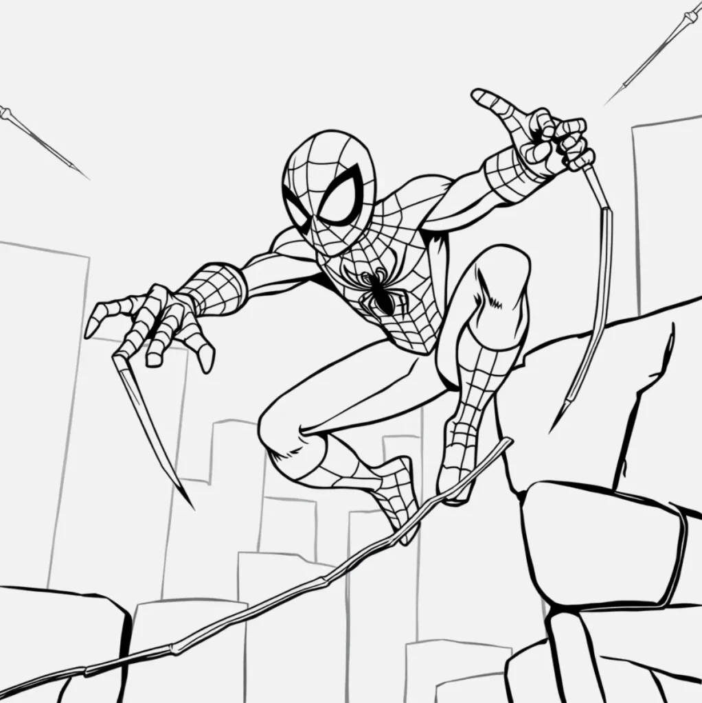 Spiderman Araña Dibujo