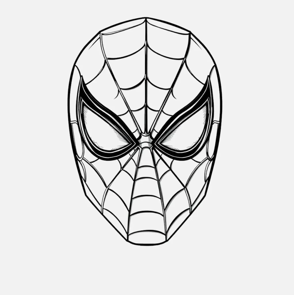 Spiderman Dibujo Fácil con Máscara