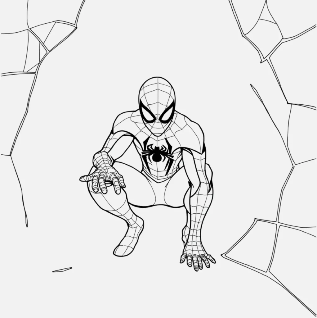 Spiderman Dibujo Fácil para Principiantes