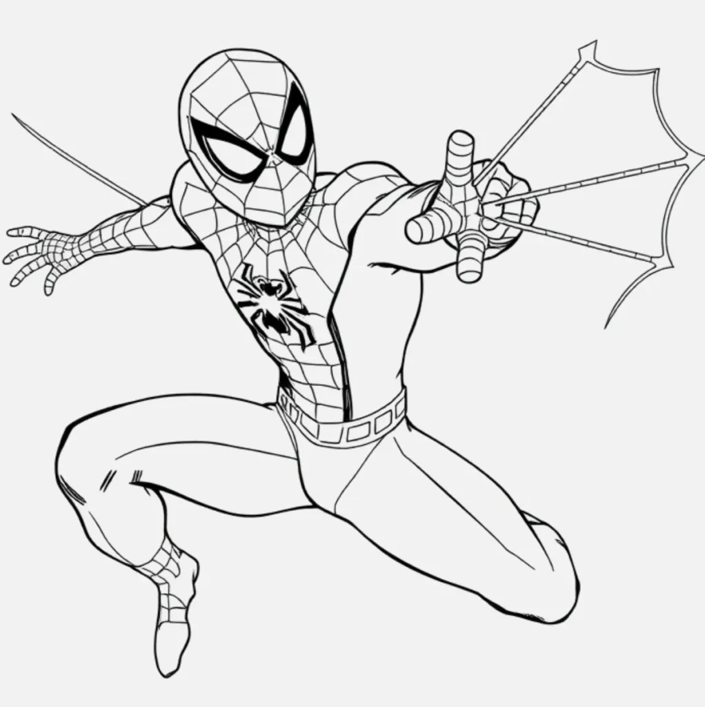 Spiderman Disparando Telarañas 