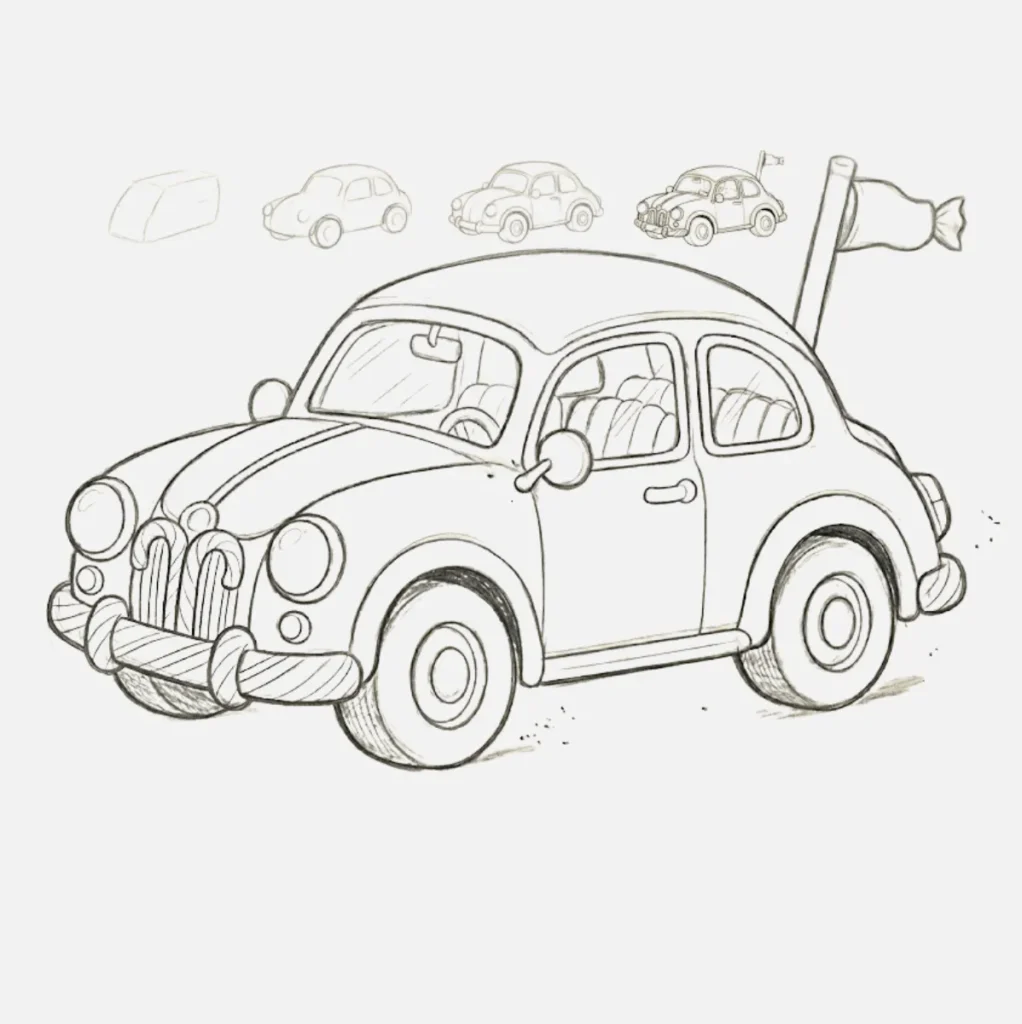 Auto hecho de dulces