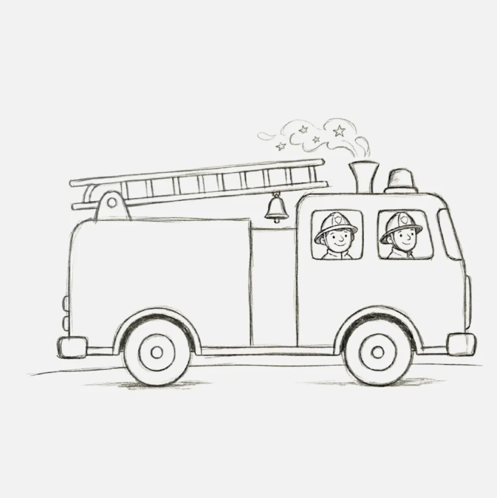 Carro de bomberos fácil