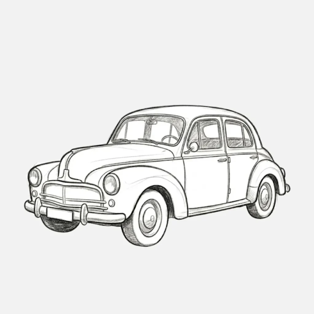 Carro en un día lluvioso