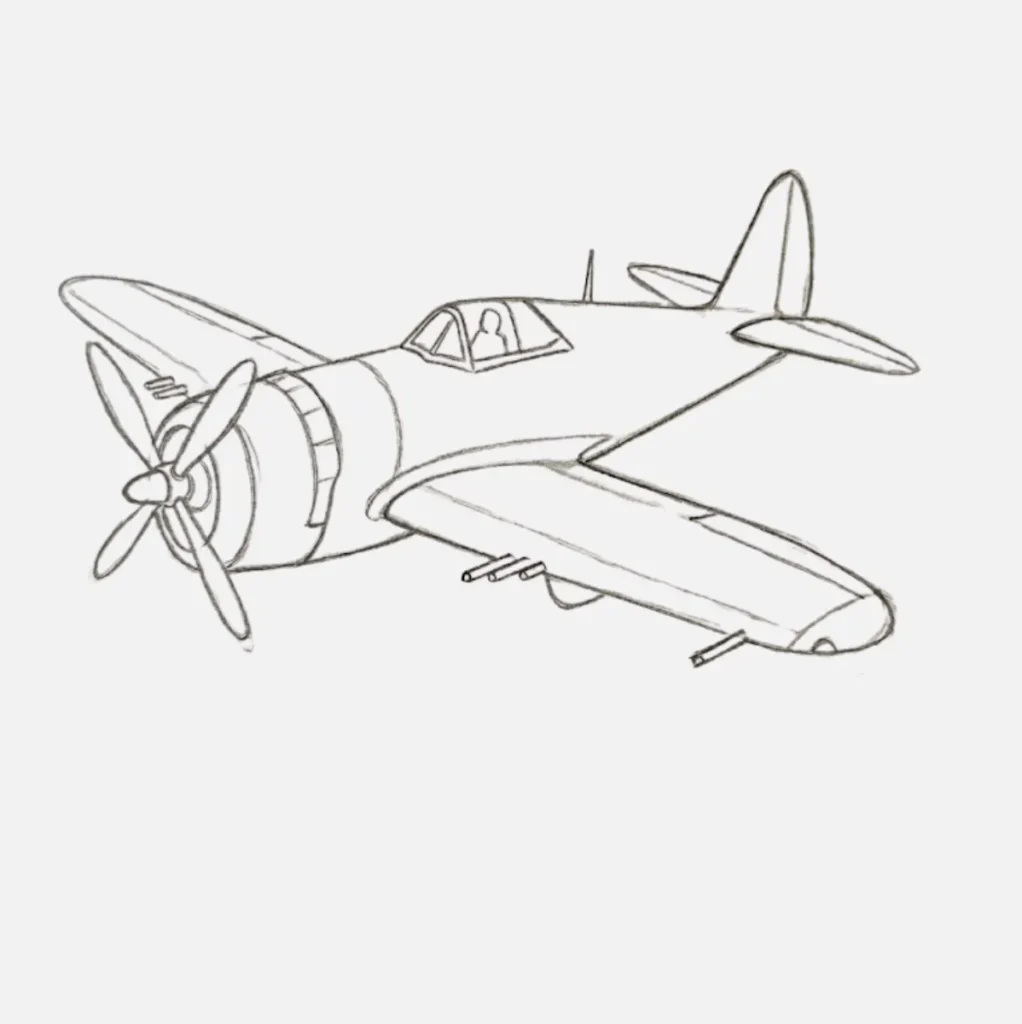 Dibujos de Aviones de Guerra en el cielo 