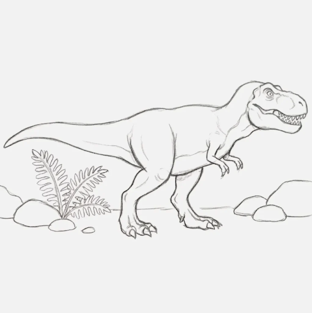 Dibujos de dinosaurios rex