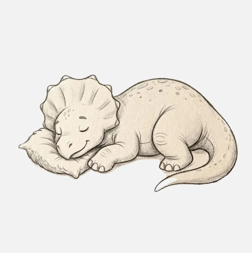 Dinosaurio durmiendo