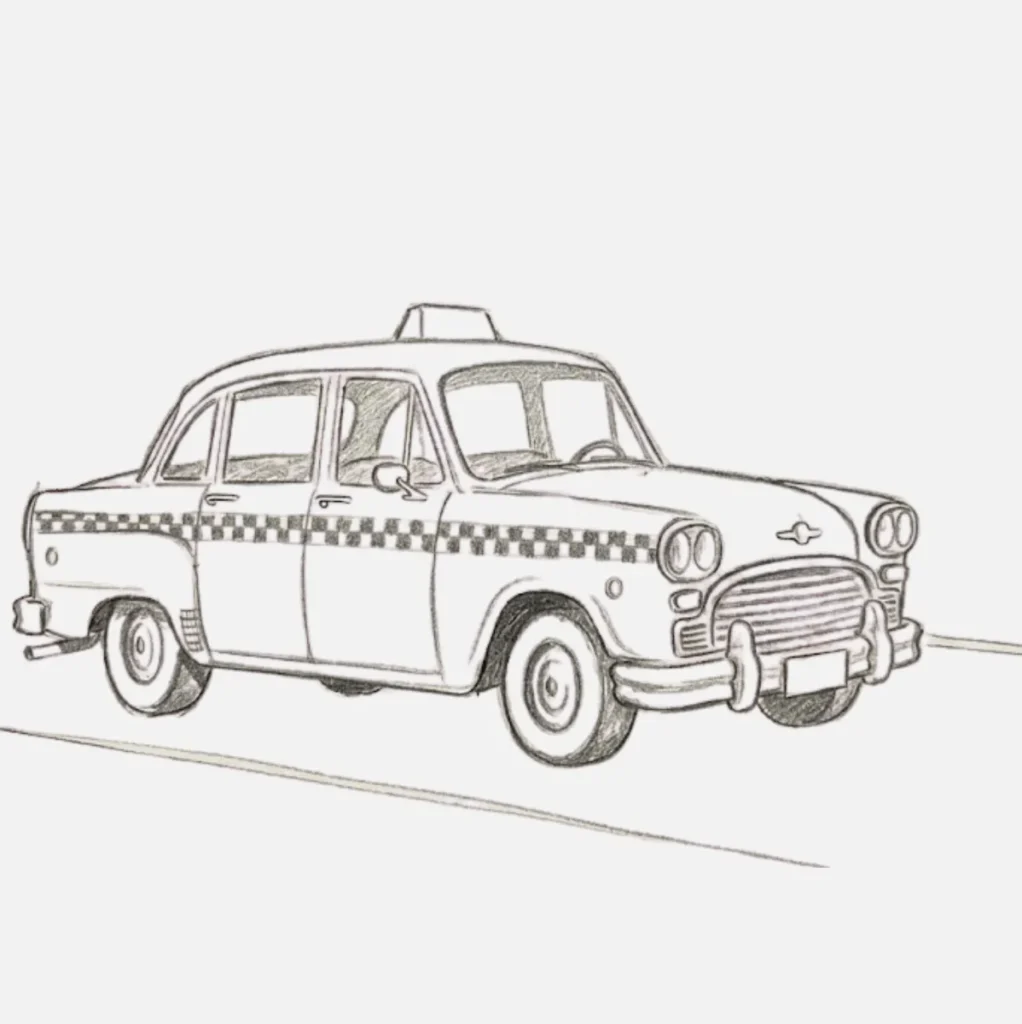 Taxi clásico amarillo