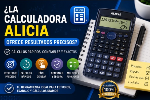 ¿La calculadora Alicia ofrece resultados precisos?